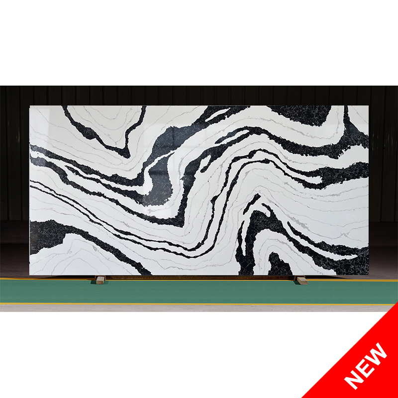 Artificial Quartz Stone New Design Calacatta White Ideal Material for Kitchen Counter Tops Vanity Tops