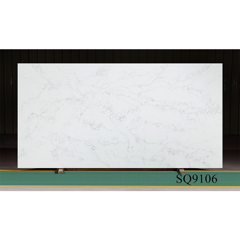  Big Slab Quartz Stone Building Material for Kitchen Countertop &Vanity Top & Engineered Stone And Wash Basin Sink