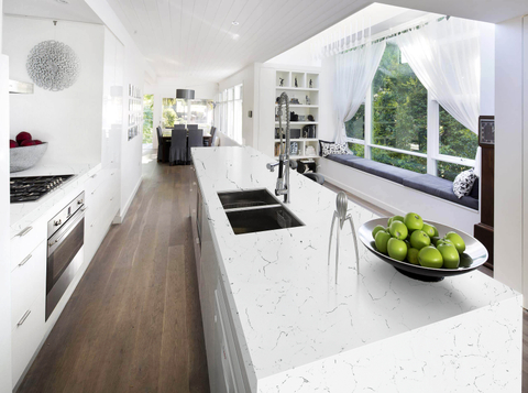 3200x1600mm高密度カスタムデザイン大きなスラブバスルームCarrara Quartz 