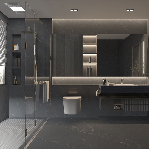 Quartz Surface Grey Calacatta Artificial Quartz Stone Prefab Countertops Raw Quartz Stone Price