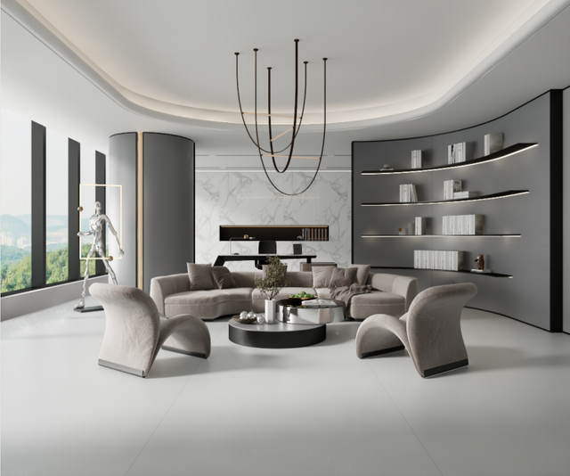 3200x1600mm Grey Corrosion Resistant Floor Sintered Stone