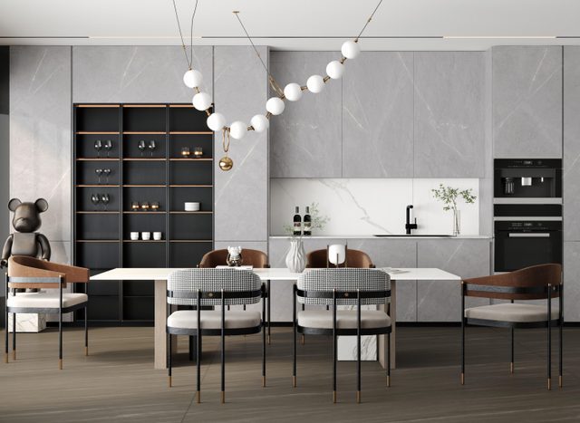 Big Size Fireproof Office Desk Sintered Stone