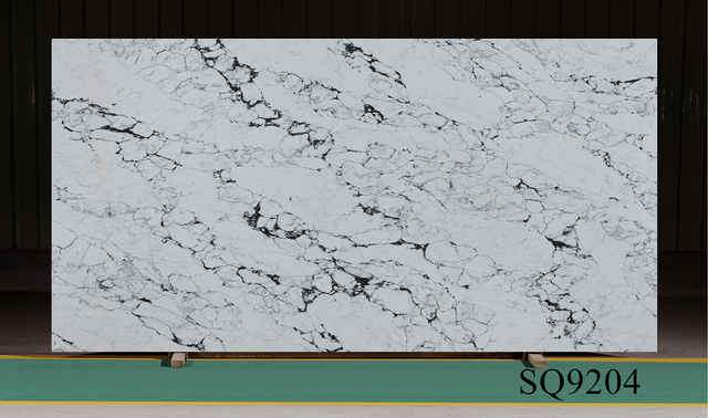 Premium Full Body Engineered Quartz Stone Slabs Supplier for Hotel Decoration Projects with Pencil Edge/Bullnose Edge/Laminated Edge