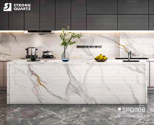 China 3D Inkjet Printing Go Through Quartz Stone Countertops/Tiles for Kitchen/Wall/Floor/Living Room/Bathroom/Hotel