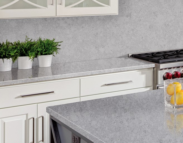 Concrete Cheap Quartz Stone Engineered Stone For Kitchen island