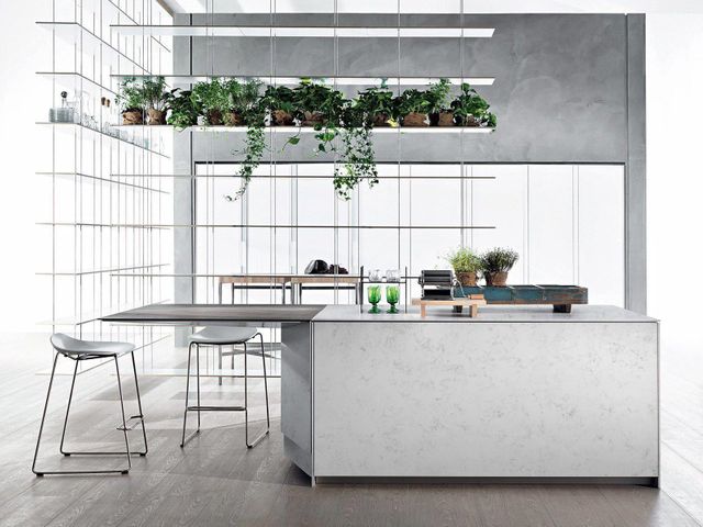 Eco-friendly Carrara Quartz Slab Stone Jumbo Size 3200*1600mm for Kitchen Island